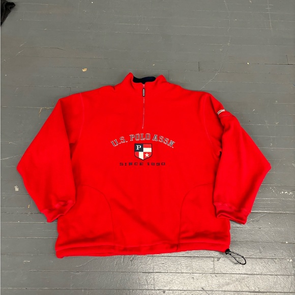 Vintage us polo assn 1/4 zip fleece - Picture 1 of 7